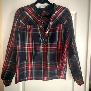 J. Crew Christmas blouse